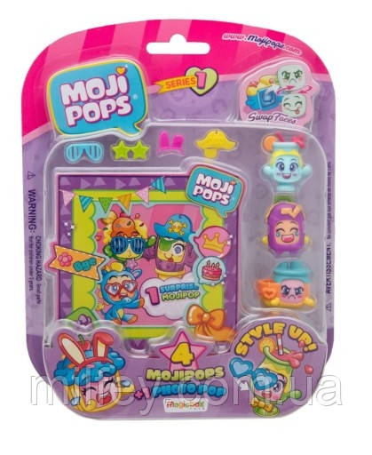 Ігровий набір MOJI POPS — ФОТОСЕСІЯ (4 фігурки, аксесуари)