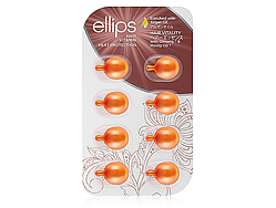 Вітаміни для волосся " Здоров'я волосся з женьшенем та медом" для блиску волосся Ellips 8*1 мл