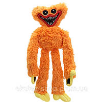 Хаги Ваги (Huggy Wuggy) оранжевый 38 см мягкая игрушка обнимашка
