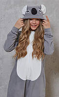 Пижама кигуруми Коала серая пижамы для детей и взрослых с коалой (LL-135-13)