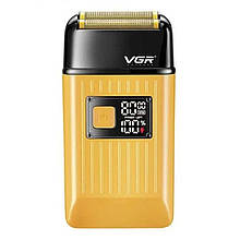 Електробритва VGR V-357, Gold, Waterproof IPX6, висувний триммер, LED Display
