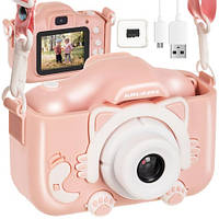 Детский цифровой фотоаппарат Kruzzel AC22296 розовый Польша