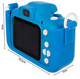 Дитячий цифровий фотоапарат Kruzzel AC22295 синій Польща, фото 5