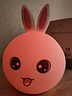 Дитячий силіконовий нічник  Зайка Rabbit Soft Touch, фото 4