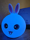 Дитячий силіконовий нічник  Зайка Rabbit Soft Touch, фото 3