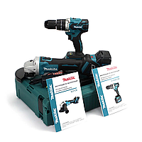 Набор аккумуляторного инструмента Makita 2 в 1 (36V/6A) шуруповерт Makita DTW 485, болгарка Makita 9237 CB