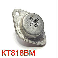 Транзистор КТ818ВМ Кремниевый PNP (70В 20А) 100W (ТО-3)