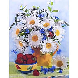 Алмазний живопис, "Букет ромашок" 40х50см. в коробці GLE73857