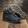 Чоловічі зимові шкіряні черевики (натуральна шкіра) чорні на хутрі, чоловіче взуття на зиму, розмір 40 41 42 43 44 45, фото 5