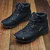 Чоловічі зимові шкіряні черевики (натуральна шкіра) чорні на хутрі, чоловіче взуття на зиму, розмір 40 41 42 43 44 45, фото 3