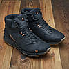 Чоловічі зимові шкіряні черевики (натуральна шкіра) чорні на хутрі, чоловіче взуття на зиму, розмір 40 41 42 43 44 45, фото 2