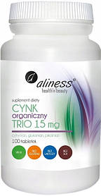 Aliness Organic Zinc Trio 15 мг таблетки 100 штук