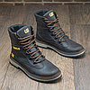 Чоловічі зимові шкіряні черевики (натуральна шкіра) коричневі на хутрі, чоловіче взуття на зиму, розмір 40 41 42 43 44 45, фото 2