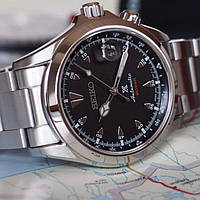 Наручные японские. мужские классические часы Seiko SPB117J1 Black Alpinist Automatic MADE IN JAPAN - 6R35