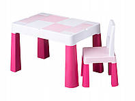 Дитячий столик зі стільчиком Tega Baby Mamut Multifun рожевий MF-001-123
