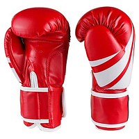 Перчатки боксерские красные на липучке 10-14 унций DX VENM VM2145-R