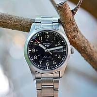 Мужские оригинал наручные часы механика с автоподзаводом Seiko 5 SRPG27K1 Military Sports Automatic 4R36 100m