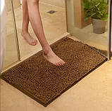 Килимки для ванної та туалету набір килимків 80 х 50 см і 50 х 40 см світло-коричневий, фото 2
