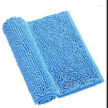 Набір килимків килимки для ванної й туалету блакитний 80 х 50 см і 50 х 40 см, фото 2