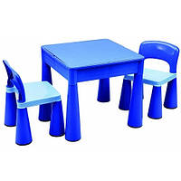 Дитячий столик з 2 стільцями Tega Baby Mamut блакитний 899B