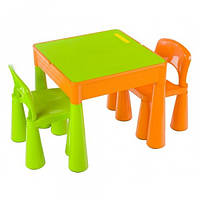 Дитячий столик зі стільчиком Tega Baby Mamut оранжево-зелений MT-001