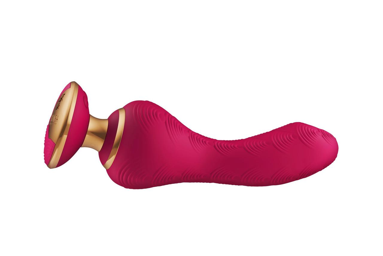 Вібратор для точки G з гнучким стволом Shunga Sanya Raspberry, 18,5 х3, 8 см.