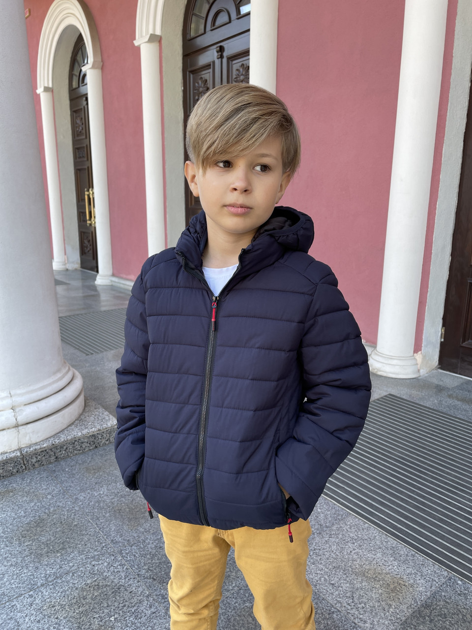 Куртка демісезонна LK для хлопчика 9-16 років арт.1498, Колір Синій, Розмір одягу підлітковий (по зросту) 170, фото 1