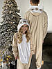 Кигуруми детский костюм пижама Ленивец BearWear бежевый (80/86/92/98/104), фото 6