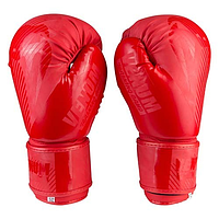 Перчатки боксерские красные матовые на липучке 8-12 унций DX VENM VM2955-R