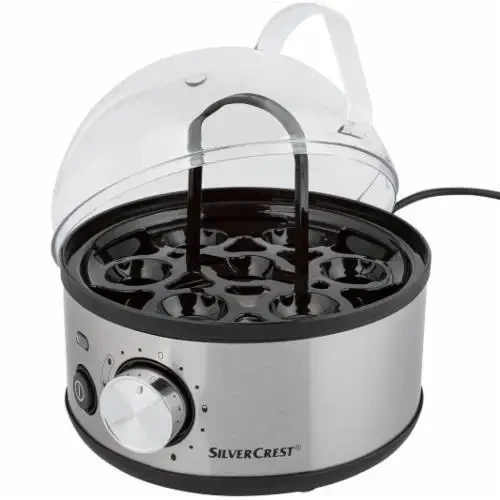 Набор для варки яиц Silver Crest SEKE 450 A1 inox на 7 яиц Яйцеварка электрическая eggies cooker (Яйцеварки) - фото 1 - id-p2018171400