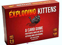 Взрывные котята Exploding Kittens. На английском. Взрывная версия. Карточная настольная игра