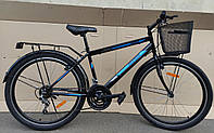 Городской Велосипед Mustang Sport Uplant 26GD Дюйм Стальная Рама 19 Черно-Синий