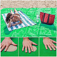 Пляжная подстилка антипесок коврик для пляжа и пикника Sand Free Mat 2x1.5м складной HF-99