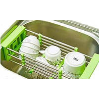 Кухонная полка Многофункциональная складная Kitchen Drain Shelf Rack для сушки посуды и овощей и фруктов от