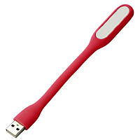 USB лампа для ноутбука клавиатуры Supretto фонарик мини, красный WQS-17