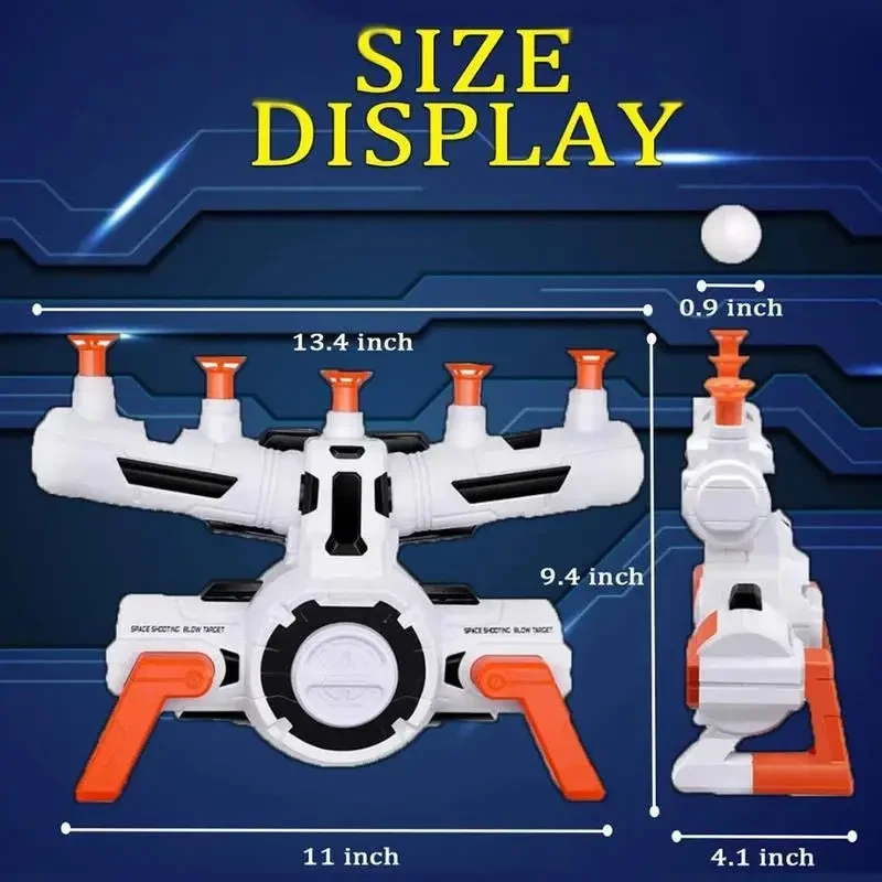 Игрушечный тир для детей с дротиками и летающими мишенями, Воздушный тир для детей стрельба по парящим шарика - фото 10 - id-p2018174105