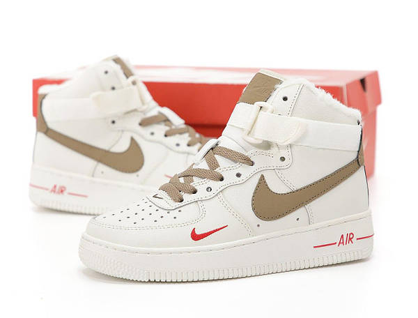 Nike Air Force High 1 07 Essenti mocco Winter Fur 13816 Marvinshop