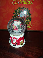 Снежный шар Дед Мороз и девочка 6 см