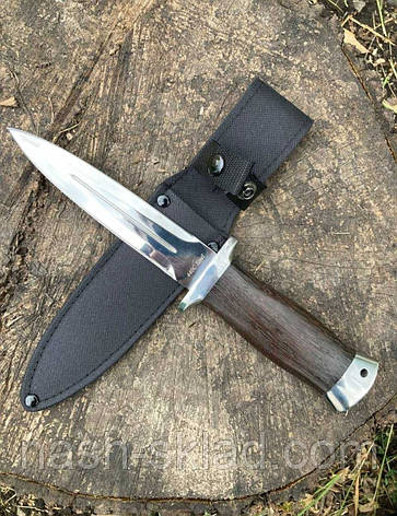 Ніж бойовий фінка розвідника НКВД, упор під палець, зручна ручка, суперякість, фото 1