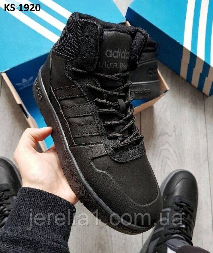 Кросівки Adidas Ultra Boost Black термо, фото 1