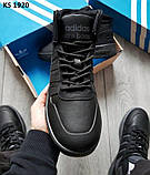 Кросівки Adidas Ultra Boost Black термо, фото 2