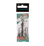 Двойник Flagman F-90 Double Hook №2/0 Рыболовный двойной крючок для рыбалки (Крючки DOUBLE)