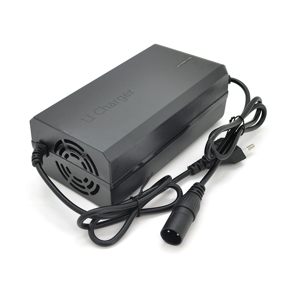 Зарядний пристрій Jinyi для акумуляторів LiFePo4 48V(58,4V),16S,6A,штекер 3-pin,з індикацією,BOX, фото 1