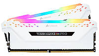 Модуль пам'яті Corsair DDR4 16gb (2x8GB) 3600 Vengeance RGB Pro White (CMW16GX4M2D3600C18W)