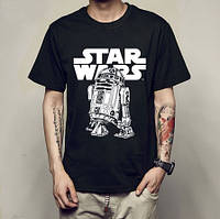 Мужская футболка с принтом Star Wars, футболка с принтом Звездные войны, футболка R2 D2, размер М VCT