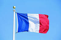 Флаг Франции 150х90 см. Французский флаг полиэстер RESTEQ. French flag. Флаг синий, белый, красный VCT