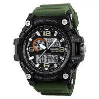 Часы наручные мужские SKMEI 1283AG ARMY GREEN. YN-925 Цвет: зеленый