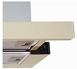 Кухонна витяжка бежеве скло телескопічна, вбудована на 1000 куб.м. два двигуни Luxor Fantom BG Німеччина, фото 7