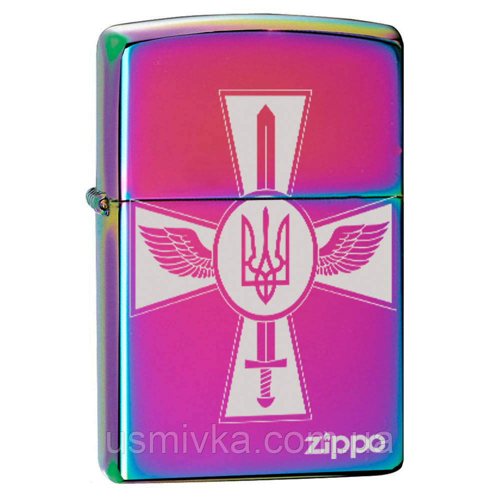 Zippo зажигалка символика Украины с бензином и кремнием зиппо в подарочном наборе box151ZLu5 - фото 3 - id-p2017862996