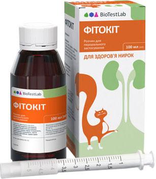 Раствор БиоТестЛаб Фитокит для лечения почек собак и кошек 100 мл (ТП0520011) - фото 1 - id-p2018251293